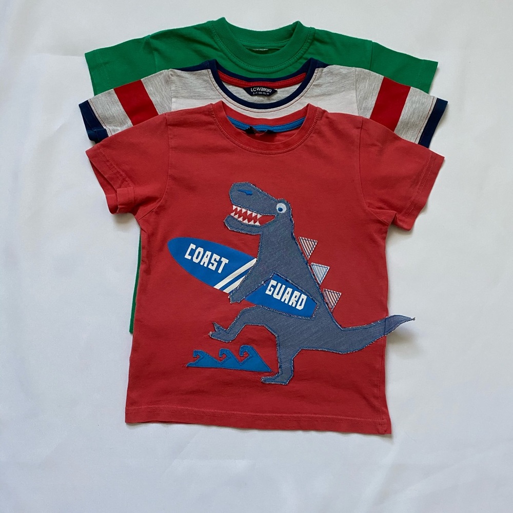 Round neckline bundle toddler tshirt